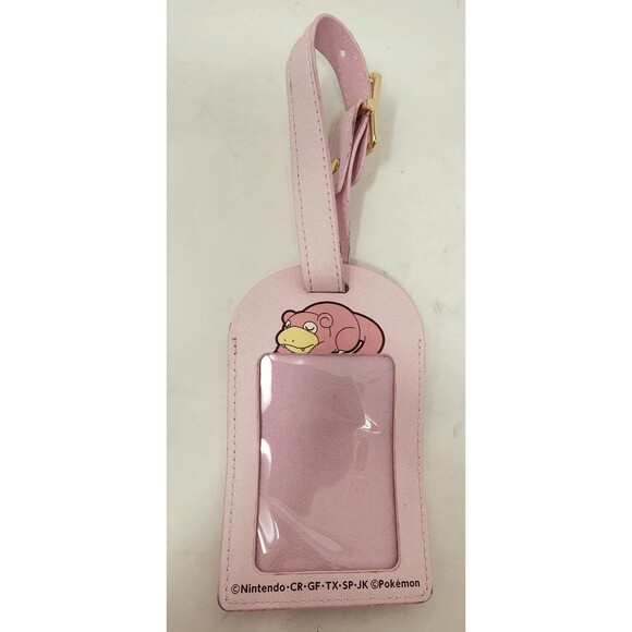 Pokemon Luggage Tag Slowpoke Pocket Monster #079 Pink Nintendo Travel - Picture 3 of 7